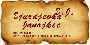 Đurđevka Janojkić vizit kartica